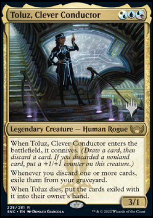 Toluz, Clever Conductor (Promo Pack) [Streets of New Capenna Promos] | Jomio and Rueliete's Cards and Comics
