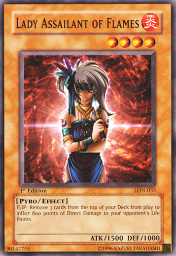 Lady Assailant of Flames [LON-035] Common | Jomio and Rueliete's Cards and Comics