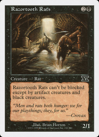 Razortooth Rats [Classic Sixth Edition] | Jomio and Rueliete's Cards and Comics