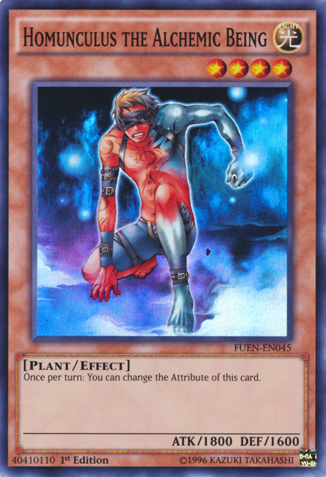 Homunculus the Alchemic Being [FUEN-EN045] Super Rare | Jomio and Rueliete's Cards and Comics