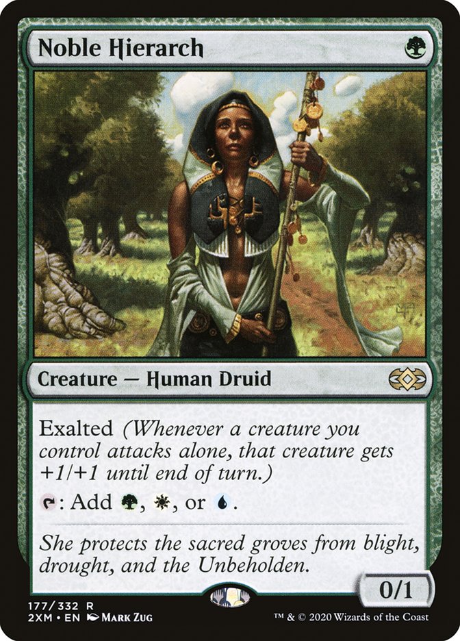 Noble Hierarch [Double Masters] | Jomio and Rueliete's Cards and Comics