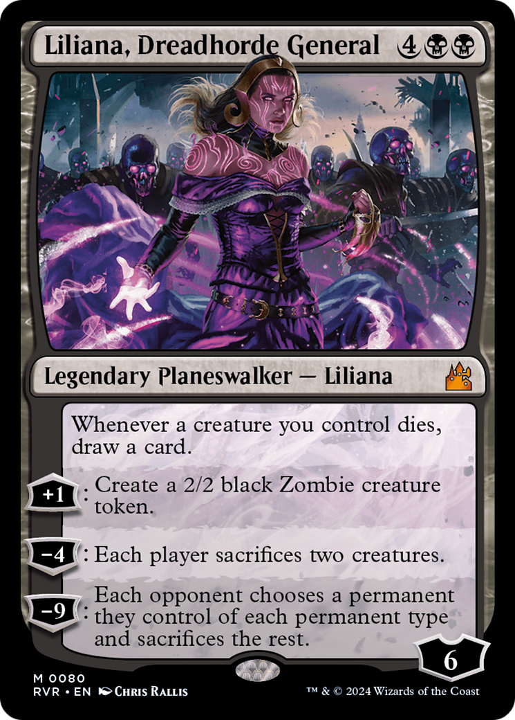 Liliana, Dreadhorde General [Ravnica Remastered] | Jomio and Rueliete's Cards and Comics