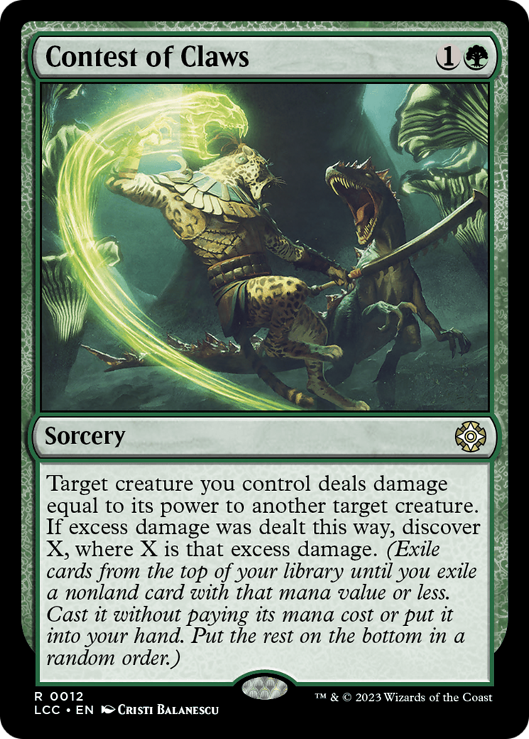 Contest of Claws [The Lost Caverns of Ixalan Commander] | Jomio and Rueliete's Cards and Comics