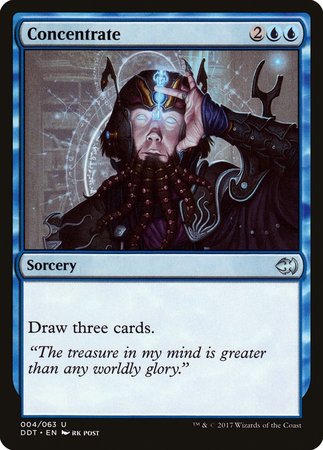 Concentrate [Duel Decks: Merfolk vs. Goblins] | Jomio and Rueliete's Cards and Comics