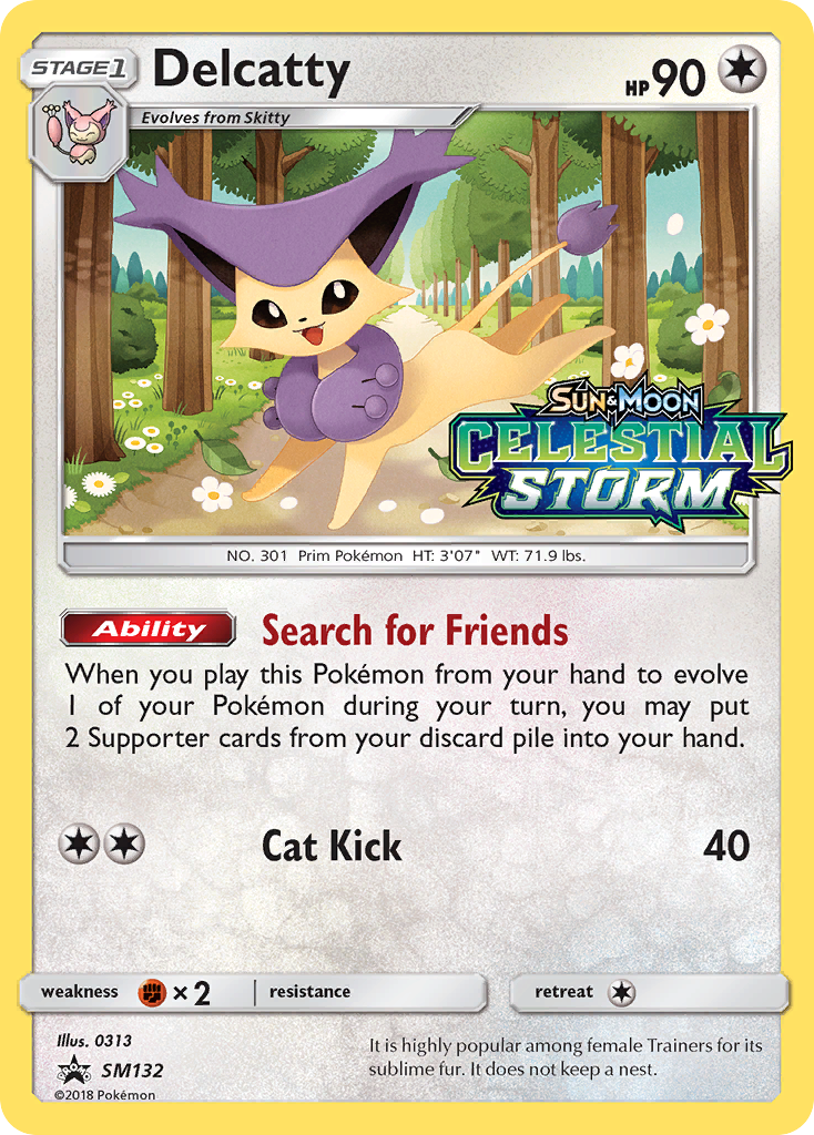 Delcatty (SM132) [Sun & Moon: Black Star Promos] | Jomio and Rueliete's Cards and Comics