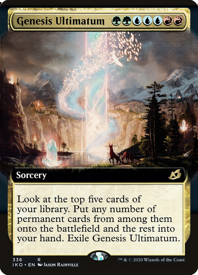 Genesis Ultimatum (Extended Art) [Ikoria: Lair of Behemoths] | Jomio and Rueliete's Cards and Comics