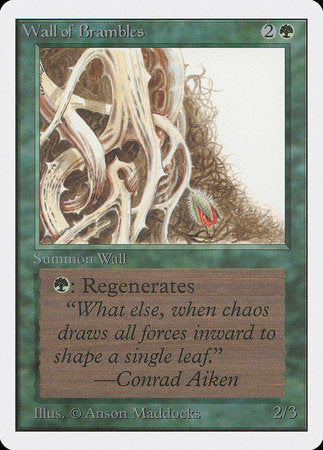 Wall of Brambles [Unlimited Edition] | Jomio and Rueliete's Cards and Comics