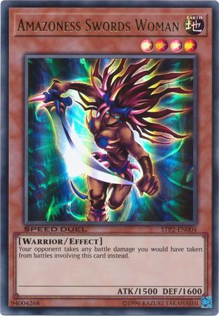 Amazoness Swords Woman [STP2-EN004] Ultra Rare | Jomio and Rueliete's Cards and Comics
