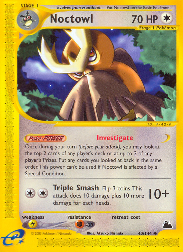 Noctowl (40/144) [Skyridge] | Jomio and Rueliete's Cards and Comics