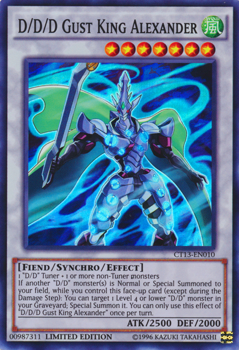 D/D/D Gust King Alexander [CT13-EN010] Super Rare | Jomio and Rueliete's Cards and Comics