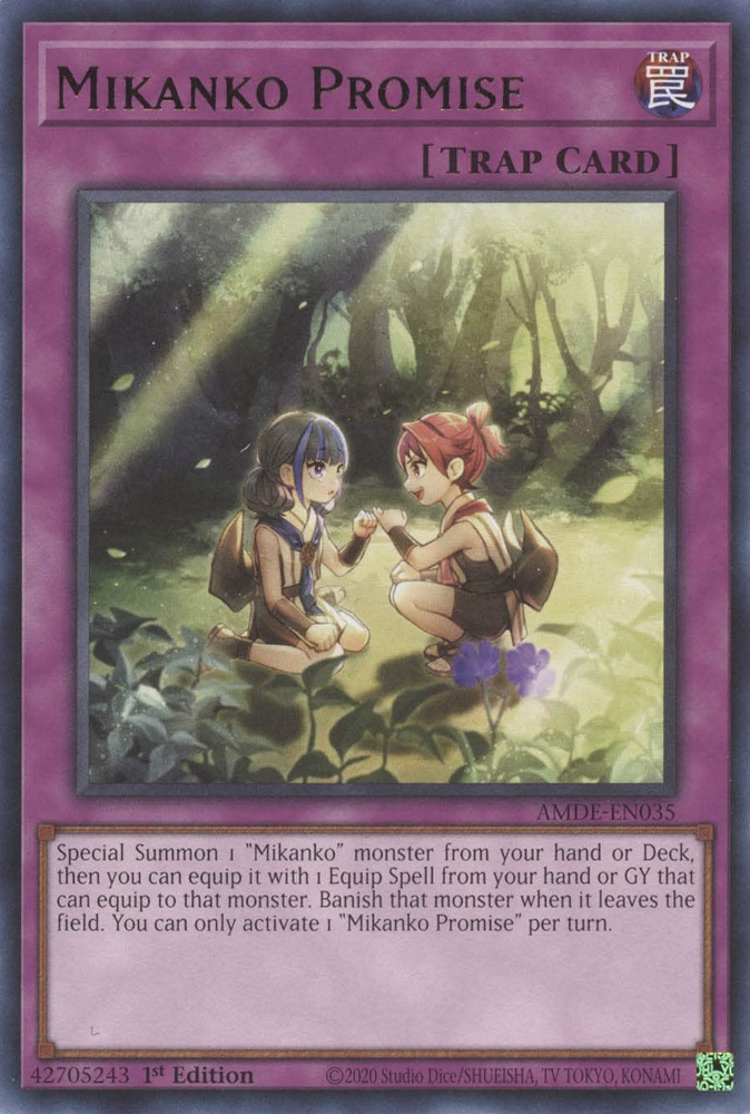 Mikanko Promise [AMDE-EN035] Rare | Jomio and Rueliete's Cards and Comics