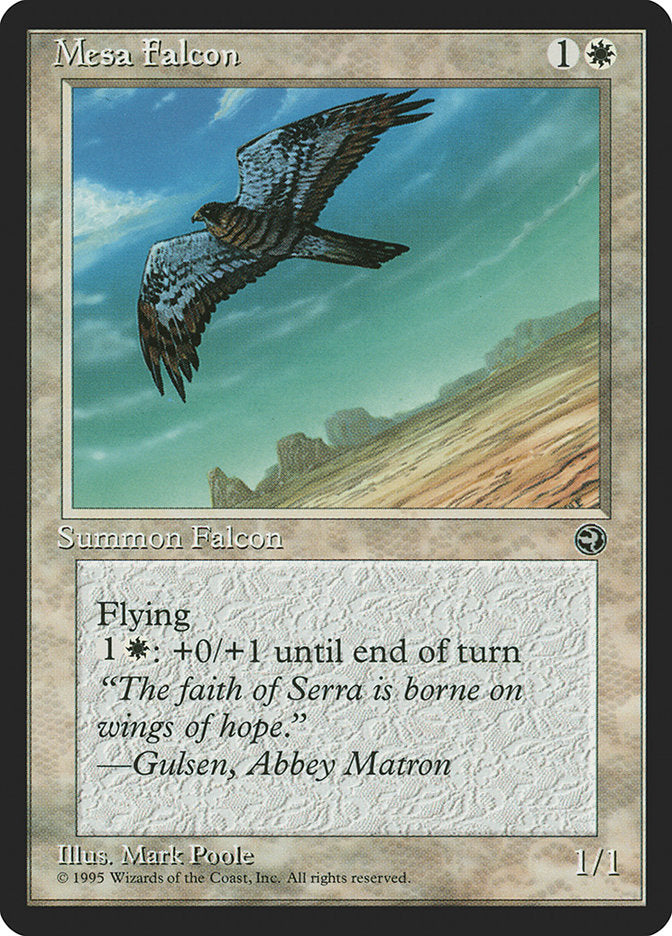 Mesa Falcon (Gulsen Flavor Text) [Homelands] | Jomio and Rueliete's Cards and Comics