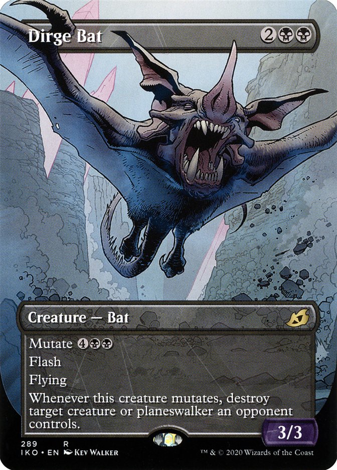 Dirge Bat (Showcase) [Ikoria: Lair of Behemoths] | Jomio and Rueliete's Cards and Comics