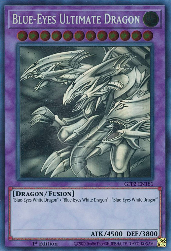 Blue-Eyes Ultimate Dragon [GFP2-EN181] Ghost Rare | Jomio and Rueliete's Cards and Comics