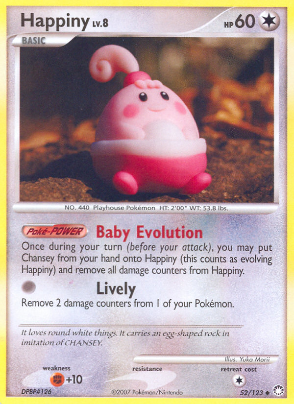 Happiny (52/123) [Diamond & Pearl: Mysterious Treasures] | Jomio and Rueliete's Cards and Comics