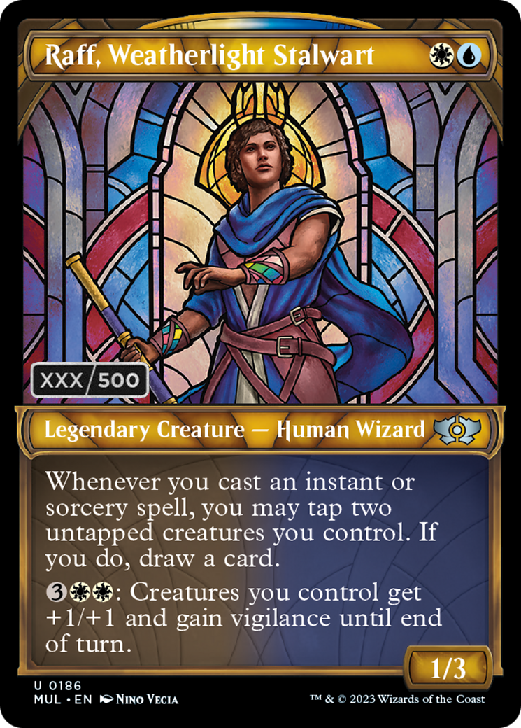 Raff, Weatherlight Stalwart (Serialized) [Multiverse Legends] | Jomio and Rueliete's Cards and Comics