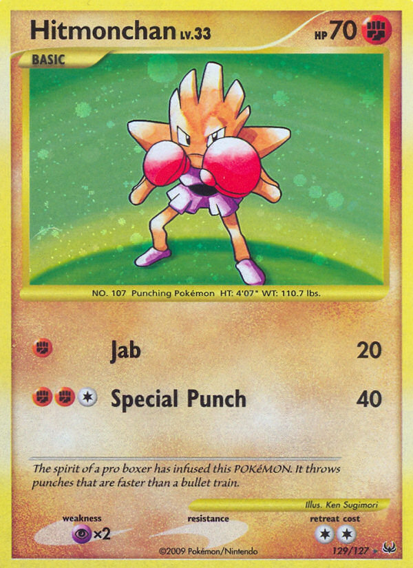 Hitmonchan (129/127) [Platinum: Base Set] | Jomio and Rueliete's Cards and Comics