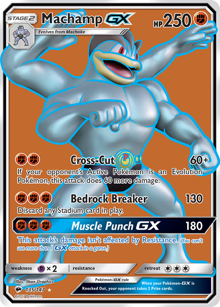 Machamp GX (135/147) [Sun & Moon: Burning Shadows] | Jomio and Rueliete's Cards and Comics