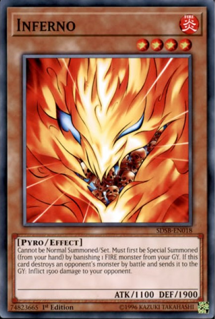 Inferno [SDSB-EN018] Common | Jomio and Rueliete's Cards and Comics