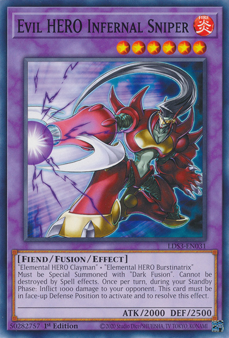 Evil HERO Infernal Sniper [LDS3-EN031] Common | Jomio and Rueliete's Cards and Comics