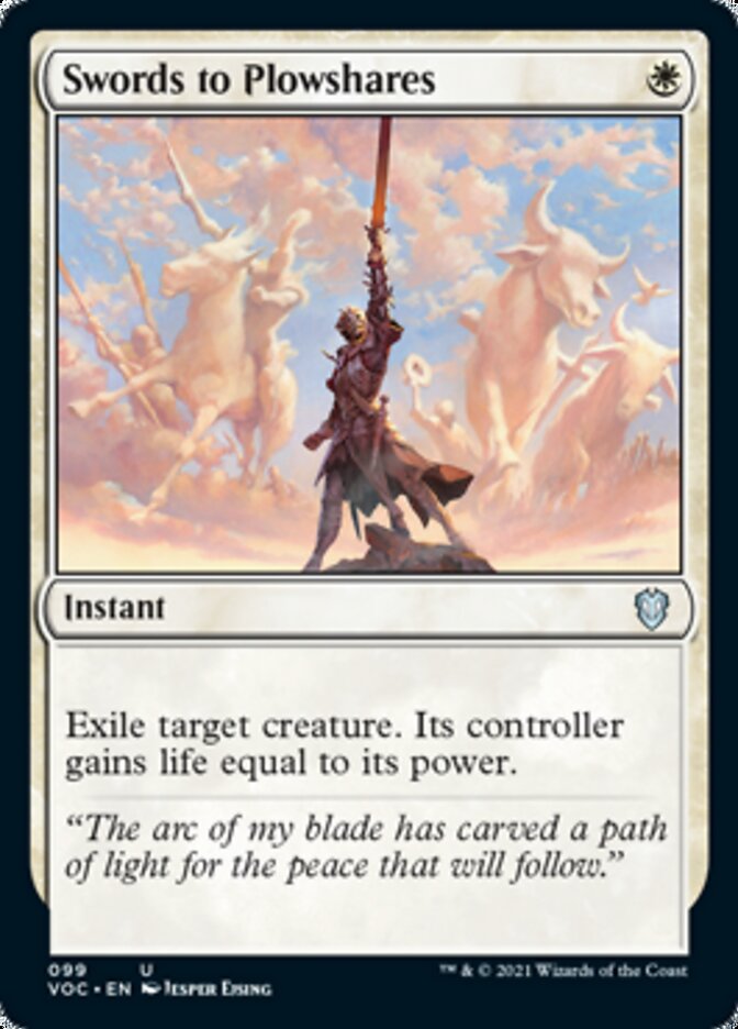 Swords to Plowshares [Innistrad: Crimson Vow Commander] | Jomio and Rueliete's Cards and Comics