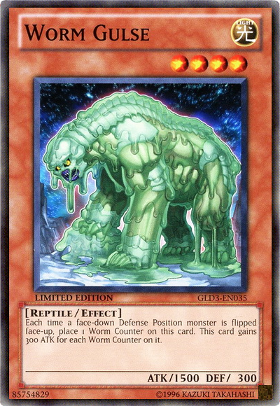 Worm Gulse [GLD3-EN035] Common | Jomio and Rueliete's Cards and Comics