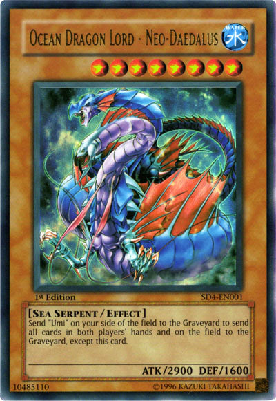 Ocean Dragon Lord - Neo Daedalus [SD4-EN001] Ultra Rare | Jomio and Rueliete's Cards and Comics