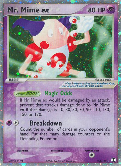 Mr. Mime ex (110/112) [EX: FireRed & LeafGreen] | Jomio and Rueliete's Cards and Comics