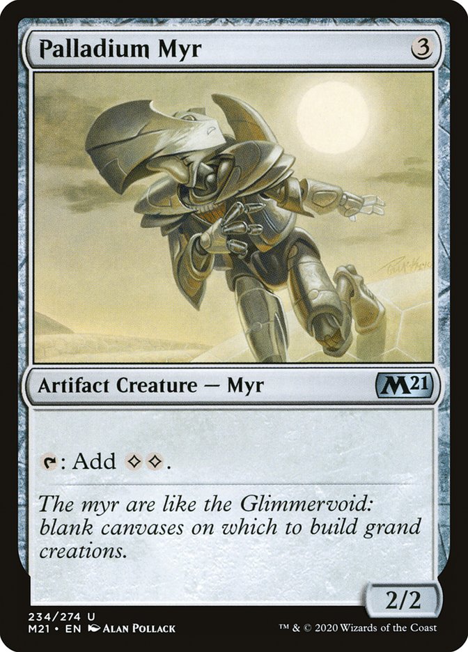 Palladium Myr [Core Set 2021] | Jomio and Rueliete's Cards and Comics