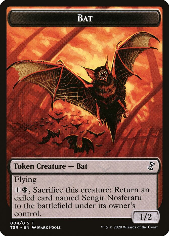 Bat Token [Time Spiral Remastered Tokens] | Jomio and Rueliete's Cards and Comics