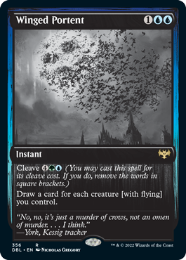 Winged Portent [Innistrad: Double Feature] | Jomio and Rueliete's Cards and Comics