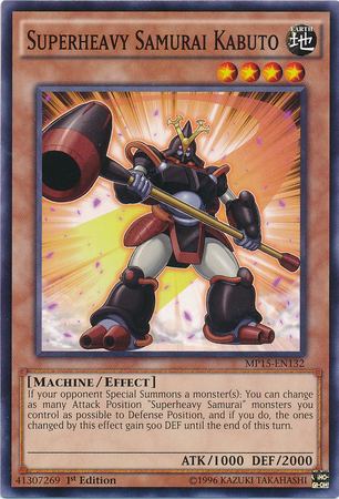 Superheavy Samurai Kabuto [MP15-EN132] Common | Jomio and Rueliete's Cards and Comics