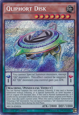 Qliphort Disk [NECH-EN024] Secret Rare | Jomio and Rueliete's Cards and Comics