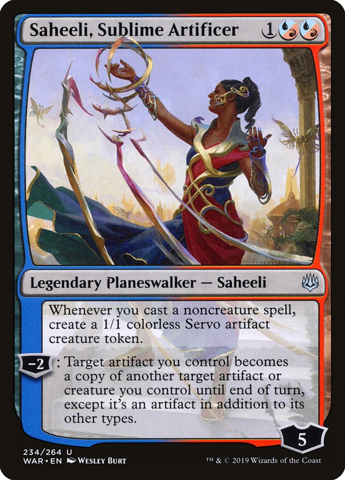 Saheeli, Sublime Artificer [War of the Spark] | Jomio and Rueliete's Cards and Comics