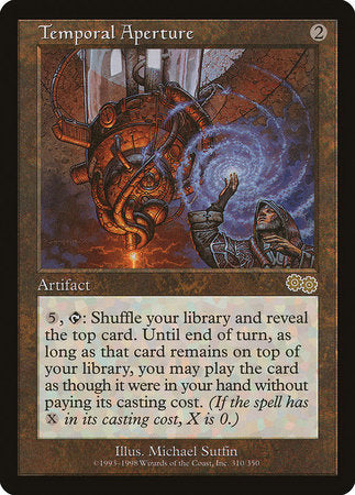 Temporal Aperture [Urza's Saga] | Jomio and Rueliete's Cards and Comics