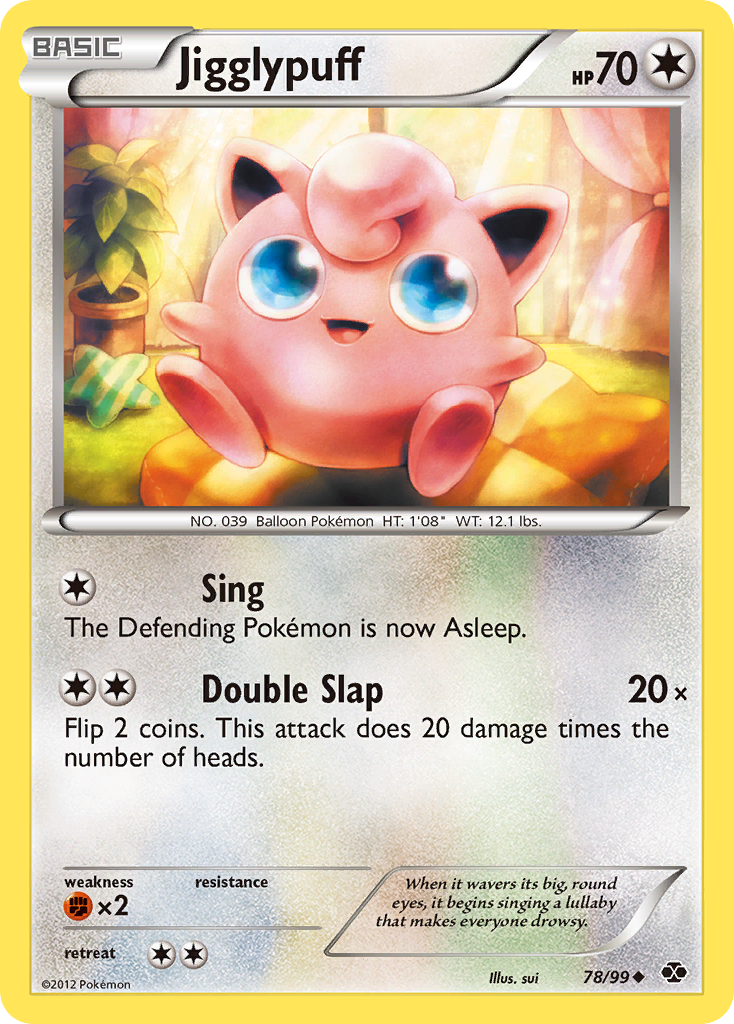 Jigglypuff (78/99) [Black & White: Next Destinies] | Jomio and Rueliete's Cards and Comics