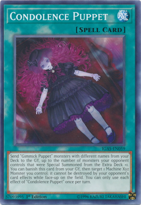 Condolence Puppet [IGAS-EN059] Common | Jomio and Rueliete's Cards and Comics
