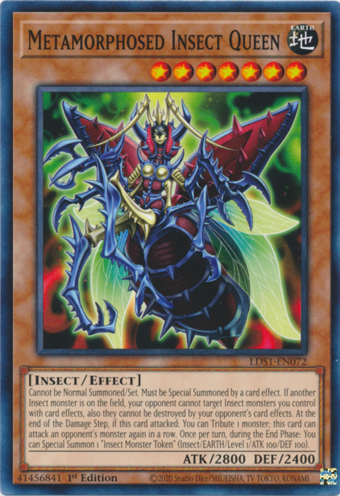 Metamorphosed Insect Queen [LDS1-EN072] Common | Jomio and Rueliete's Cards and Comics