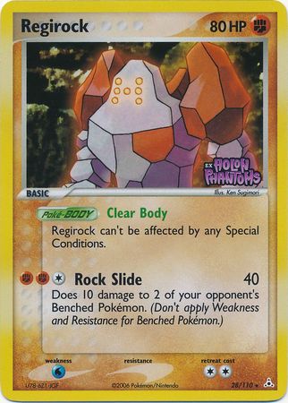 Regirock (28/110) (Stamped) [EX: Holon Phantoms] | Jomio and Rueliete's Cards and Comics