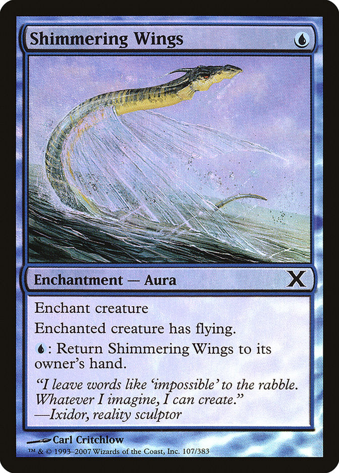 Shimmering Wings (Premium Foil) [Tenth Edition] | Jomio and Rueliete's Cards and Comics