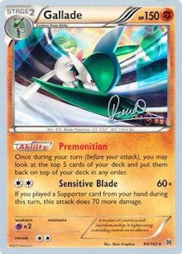 Gallade (84/162) (Infinite Force - Diego Cassiraga) [World Championships 2017] | Jomio and Rueliete's Cards and Comics