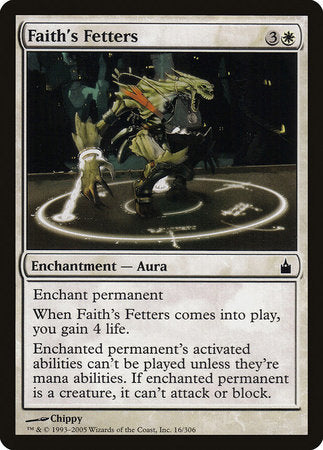Faith's Fetters [Ravnica: City of Guilds] | Jomio and Rueliete's Cards and Comics