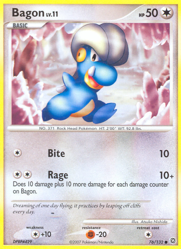 Bagon (76/132) [Diamond & Pearl: Secret Wonders] | Jomio and Rueliete's Cards and Comics