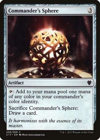 Commander's Sphere [Commander 2017] | Jomio and Rueliete's Cards and Comics
