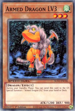 Armed Dragon LV3 [SGX1-ENC06] Common | Jomio and Rueliete's Cards and Comics