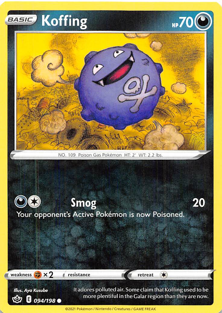 Koffing (094/198) [Sword & Shield: Chilling Reign] | Jomio and Rueliete's Cards and Comics