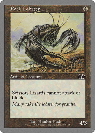 Rock Lobster [Unglued] | Jomio and Rueliete's Cards and Comics