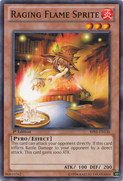 Raging Flame Sprite [BP01-EN136] Common | Jomio and Rueliete's Cards and Comics