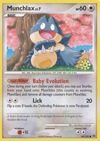 Munchlax (68/100) [Countdown Calendar Promos] | Jomio and Rueliete's Cards and Comics