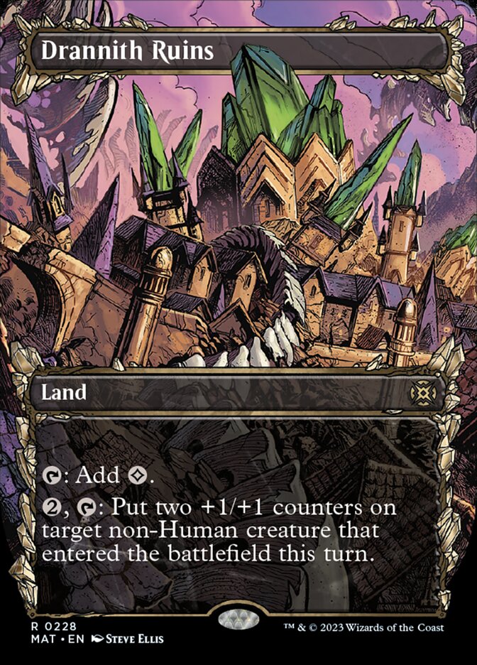 Drannith Ruins (Showcase Halo Foil) [March of the Machine: The Aftermath] | Jomio and Rueliete's Cards and Comics